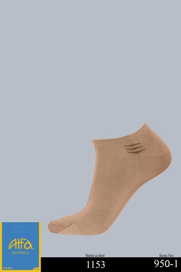 جورب صيفي رجالي بامبو تحت الكعب 1-950