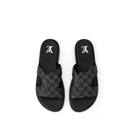 صندل لويس فيتون اسود & بني