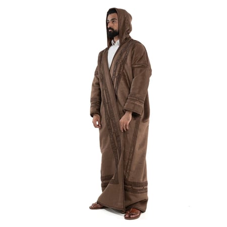 فروة مخمل خط عربي لون عسلي