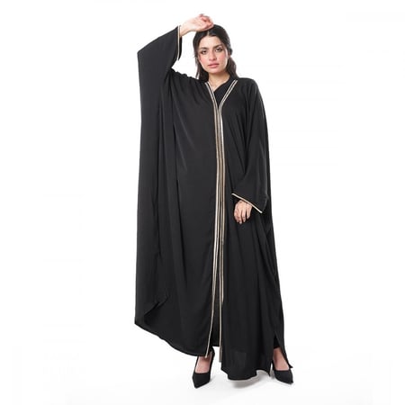 عباية بشت كلاسيك لون اسود - روز