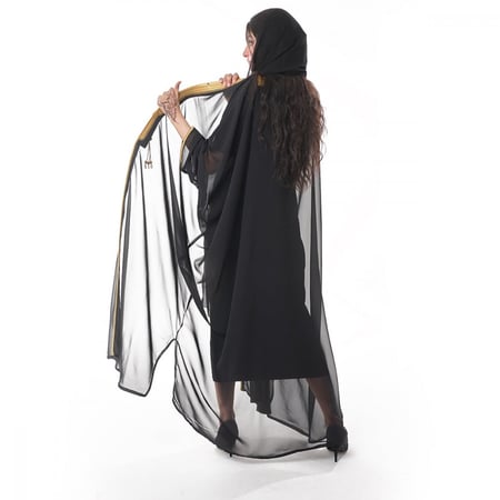 عباية بشت ملكي جورجيت لون اسود