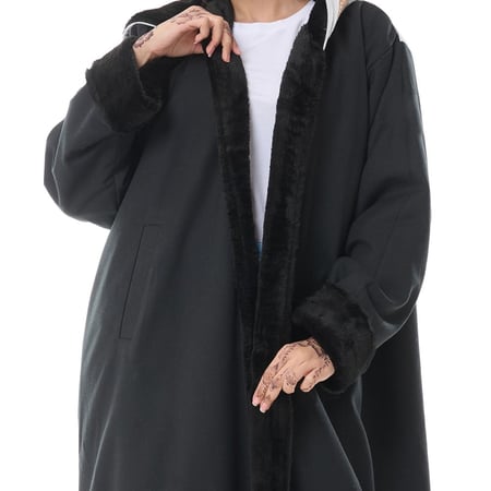 فروة شال كشميري جوخ لون اخضر