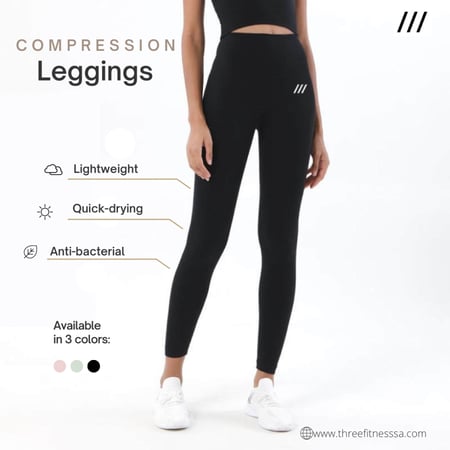 بنطال رياضي اسود legging - Black
