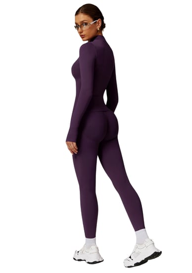طقم جاكيت اكمام طويلة وبنطال رياضي Midnight Mauve