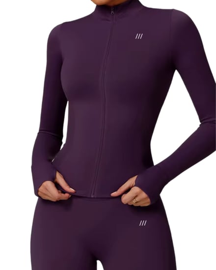 طقم جاكيت اكمام طويلة وبنطال رياضي Midnight Mauve