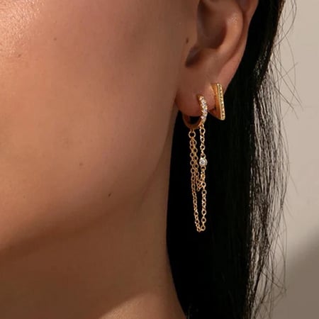 حلق Triangle Drop Earrings