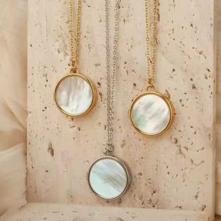 قلادة دائرية - مقاومة للصدأ