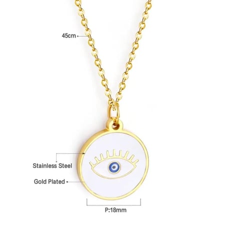 قلادة العين | المطلية بالذهب