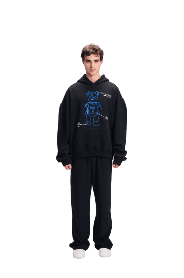 Bear Black Hoodie