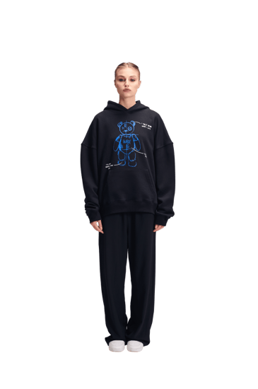 Bear Black Hoodie