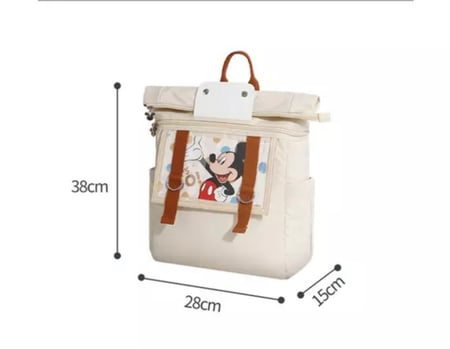 شنطة ديزني اصلية لإحتياجات الاطفال والمواليد مرفق باربعة صور مختلفة للتغير ومعها سخان للرضعه وعلاقات للعربية