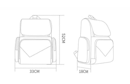 شنطة ديزني اصلية لاحتياجات الاطفال والمواليد مع مفرش غيار و علاقات للعربة