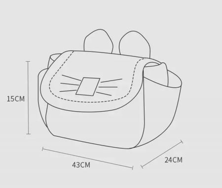 شنطة sunveno لاحتياجات الاطفال والمواليد يمكن حملها على الكتف او تعليقها بالعربة واسعة وعملية