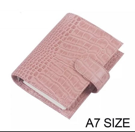 مفكرة صغيرة مقاس a7ومحفظة في نفس الوقت باللون الزيتي