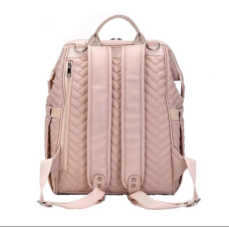 شنطة فاخرة لاحتياجات الاطفال والمواليد بجودة ممتازة جدا مع مفرش تغيير وعلاقات للعربة وشنطة صغيرة