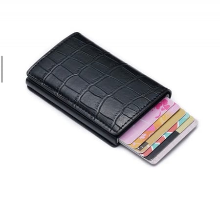 محفظة ذكية croc بزر لاخراج البطاقات
