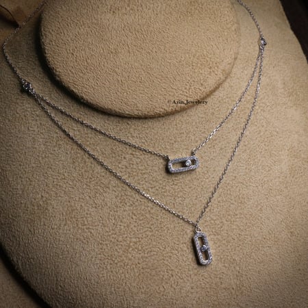 عقد شوكر دورين ، فضة عيار 925