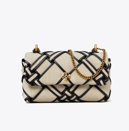 شنطة توري بورش ميني MINI KIRA WOVEN CANVAS