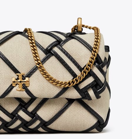 شنطة توري بورش ميني MINI KIRA WOVEN CANVAS