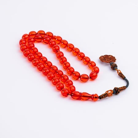 سبحة زعفران بـلون الشاي