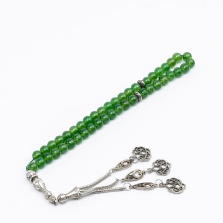 شراء سبحة خضراء حجر برازيلي - أجمل سبحة