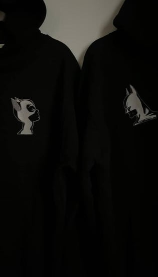 قطعتين هودي batman و catwoman