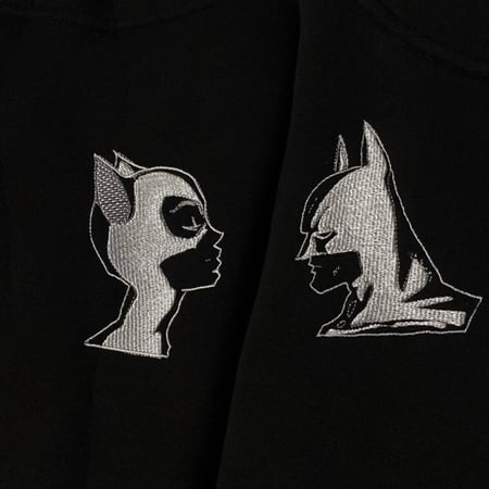 قطعتين هودي batman و catwoman