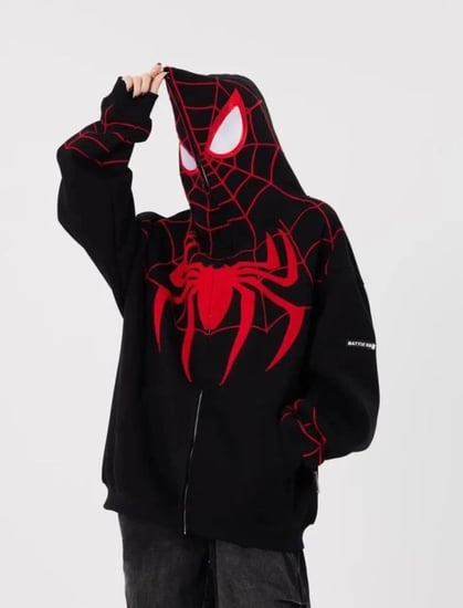 Spiderman Full Zip Up Hoodie