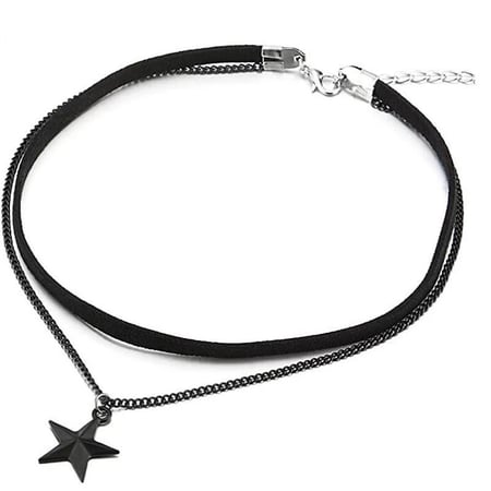 Black catenary with black star