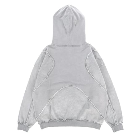 Detail-patch oversized hoodie