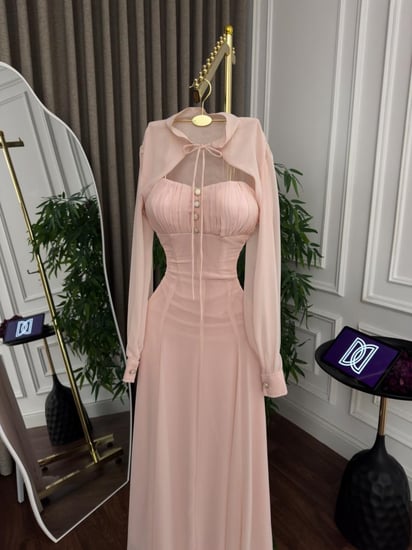 فستان ناعم شيفون كلوش