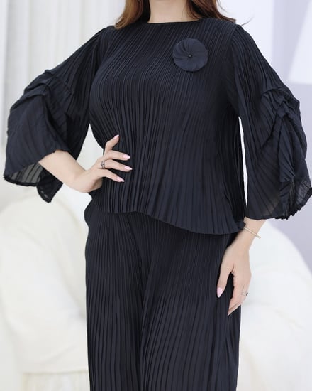 بنطلون مكسر اسود