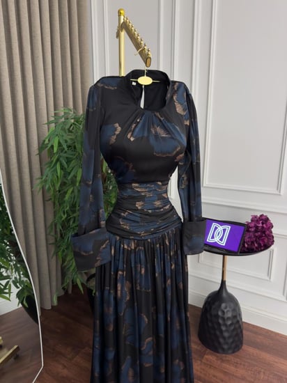 فستان  جورجيت مشجر