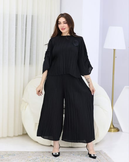 بنطلون مكسر اسود