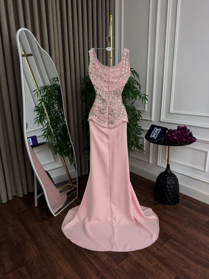 فستان سهره مطرز الصدريه