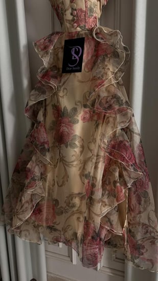 فستان الاميره قماش شيفوم ميد