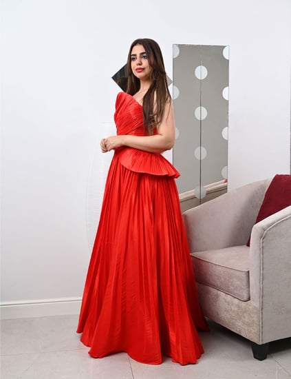 فستان سهرة أحمر