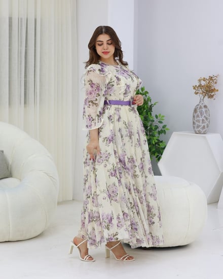 فستان تل مشجر بكراميش الصدر