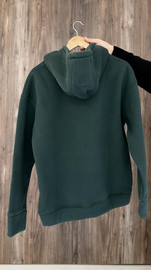 Dark Green Oversized Hoodie  | قطن 100%