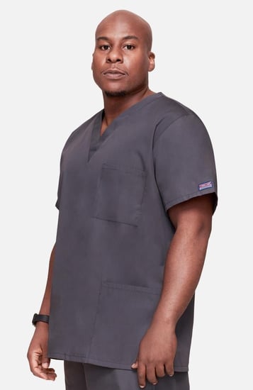 طقم سكراب كامل ماركة شيروكي ورك وير اورجينال/ Cherokee Workwear Originals Unisex V-Neck 3 Pocket Solid Scrub Top / Cherokee Workwear Originals  Elastic Waist Utility Scrub Pant