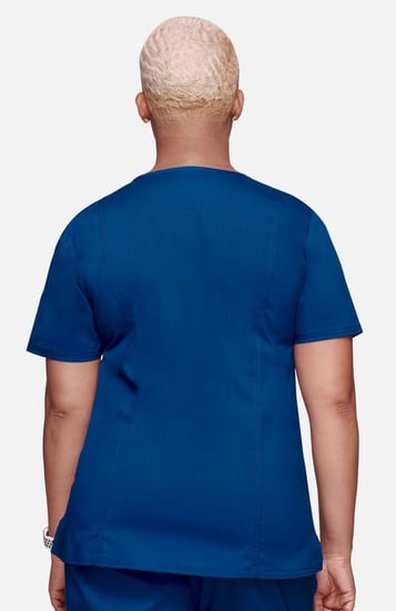 طقم سكراب كامل ماركة شيروكي ورك وير ريڤلوشن / Revolution by Cherokee Workwear Women's V-Neck Solid Scrub Top  /  Women's Elastic Waist Cargo Pocket Scrub Pant