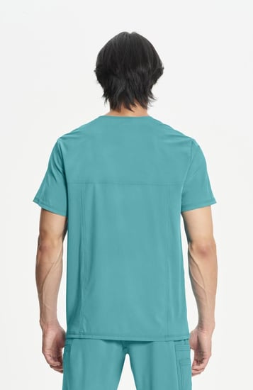 طقم سكراب كامل ماركة شروكي - إنفينيتي/ Cherokee Infinity - Men's V-Neck Solid Scrub Top / Men's Zip Fly Cargo Scrub Pant