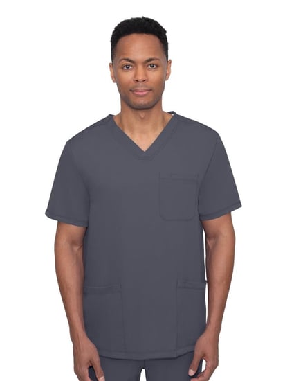 طقم سكراب كامل ماركة هيلينج هاندز / Healing Hands Men's Scrub Set: Matthew V-Neck Solid Top & Ryan Slim Pant