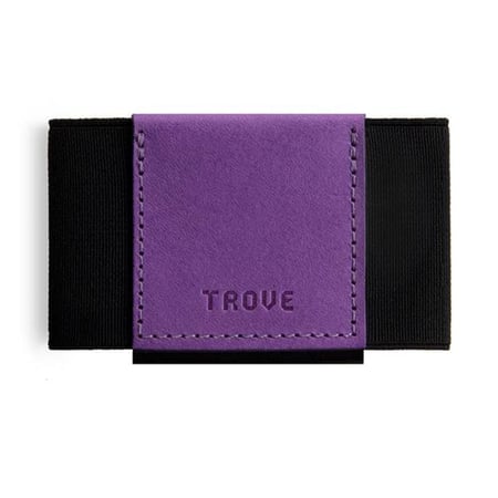 محفظة بطاقات باللون الأسود و البنفسجي  من تروف
