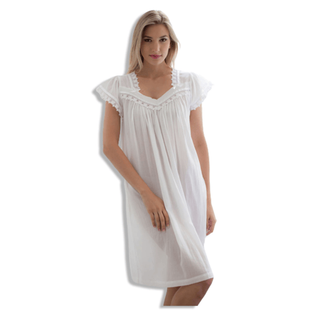 قميص نوم طويل من COTTON REAL - CHAMP