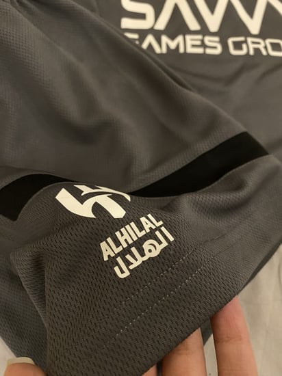 طقم الهلال تدريب رمادي