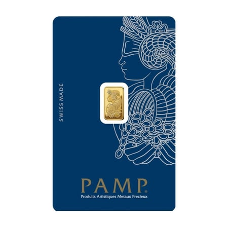سبيكة ذهب PAMP سويسري وزن 1 جرام