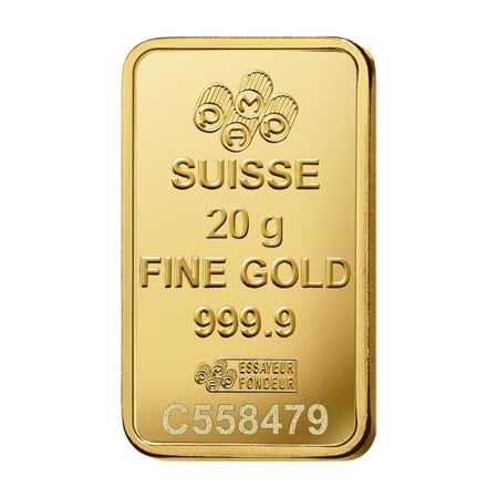 سبيكة ذهب PAMP سويسري وزن 20 جرام