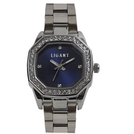 ساعة نسائية من الاستيل باللون الفضي