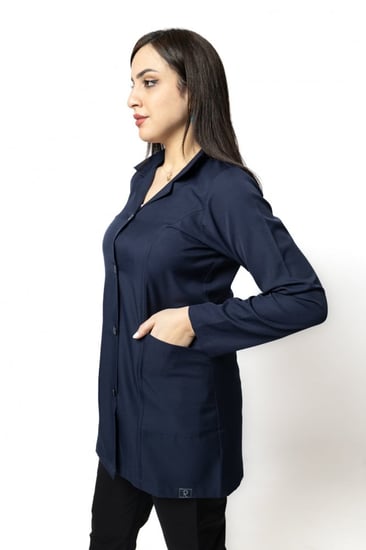 بالطو نسائي لون كحلي